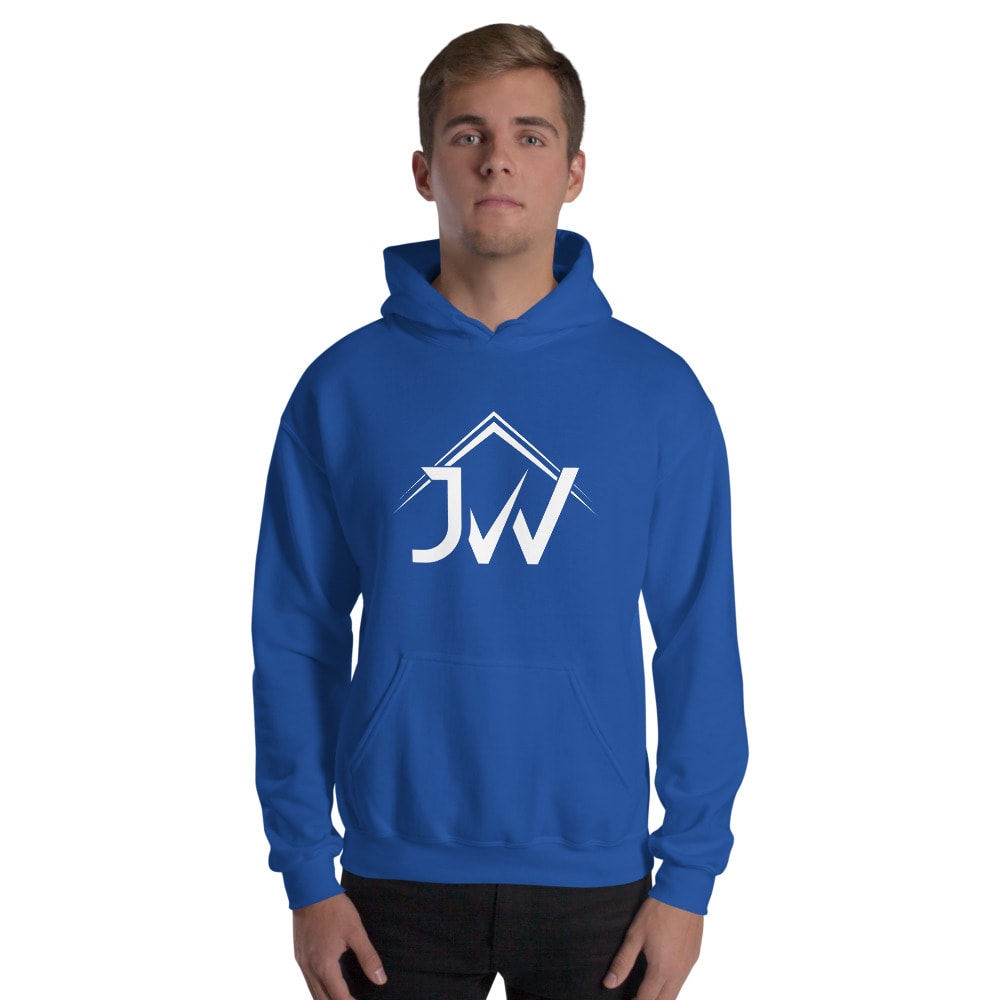 JW Jerique  Walker Unisex Hoodie, White Logo
