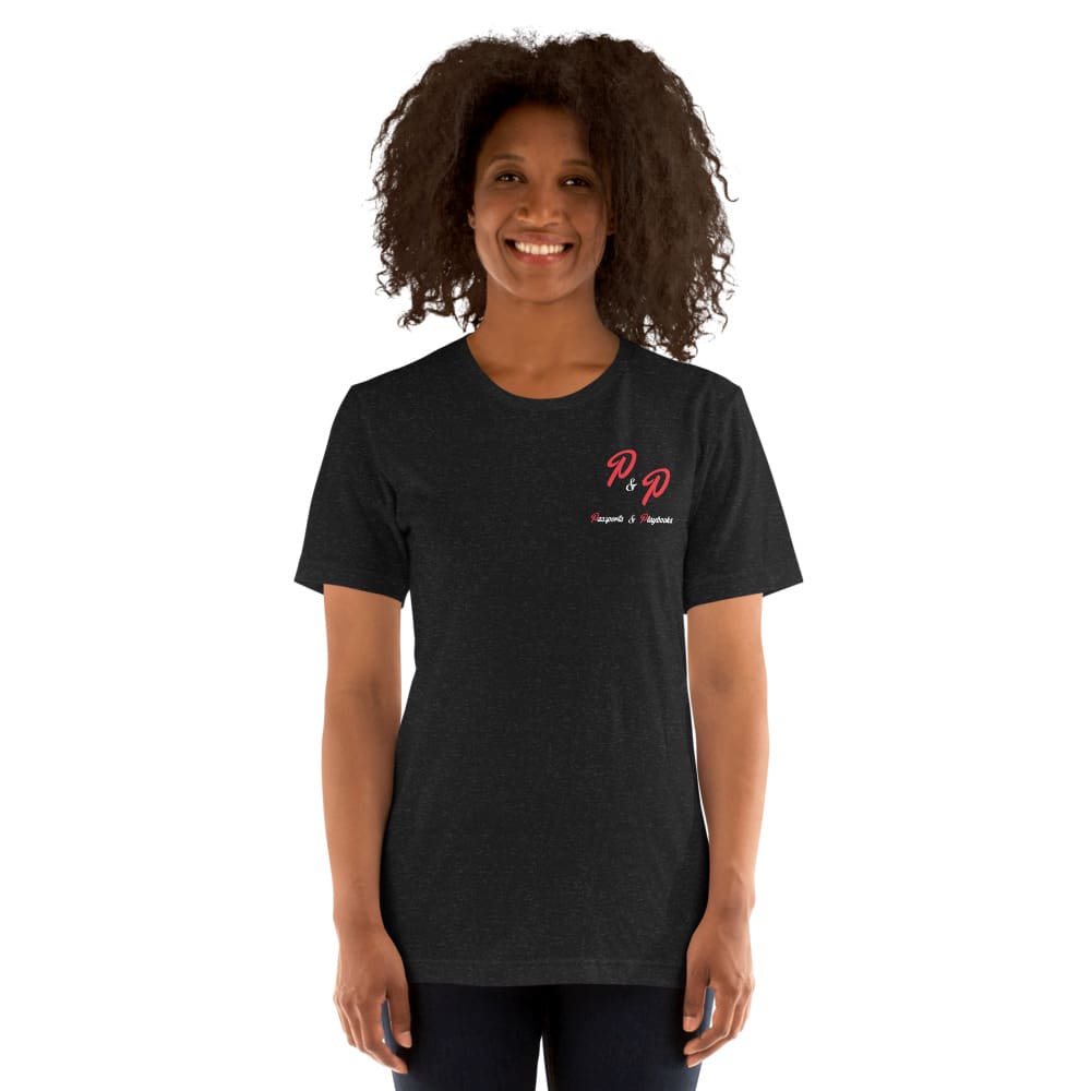 Passports and Playbooks Unisex-Shirt, Red&White Logo