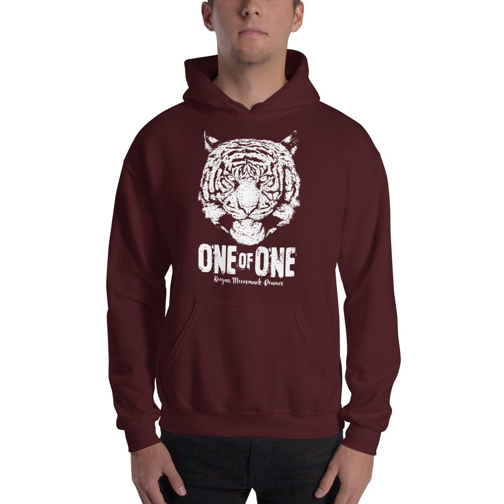 Tiger's Head by Keegan Mccormack-reamer Hoodie, White Logo