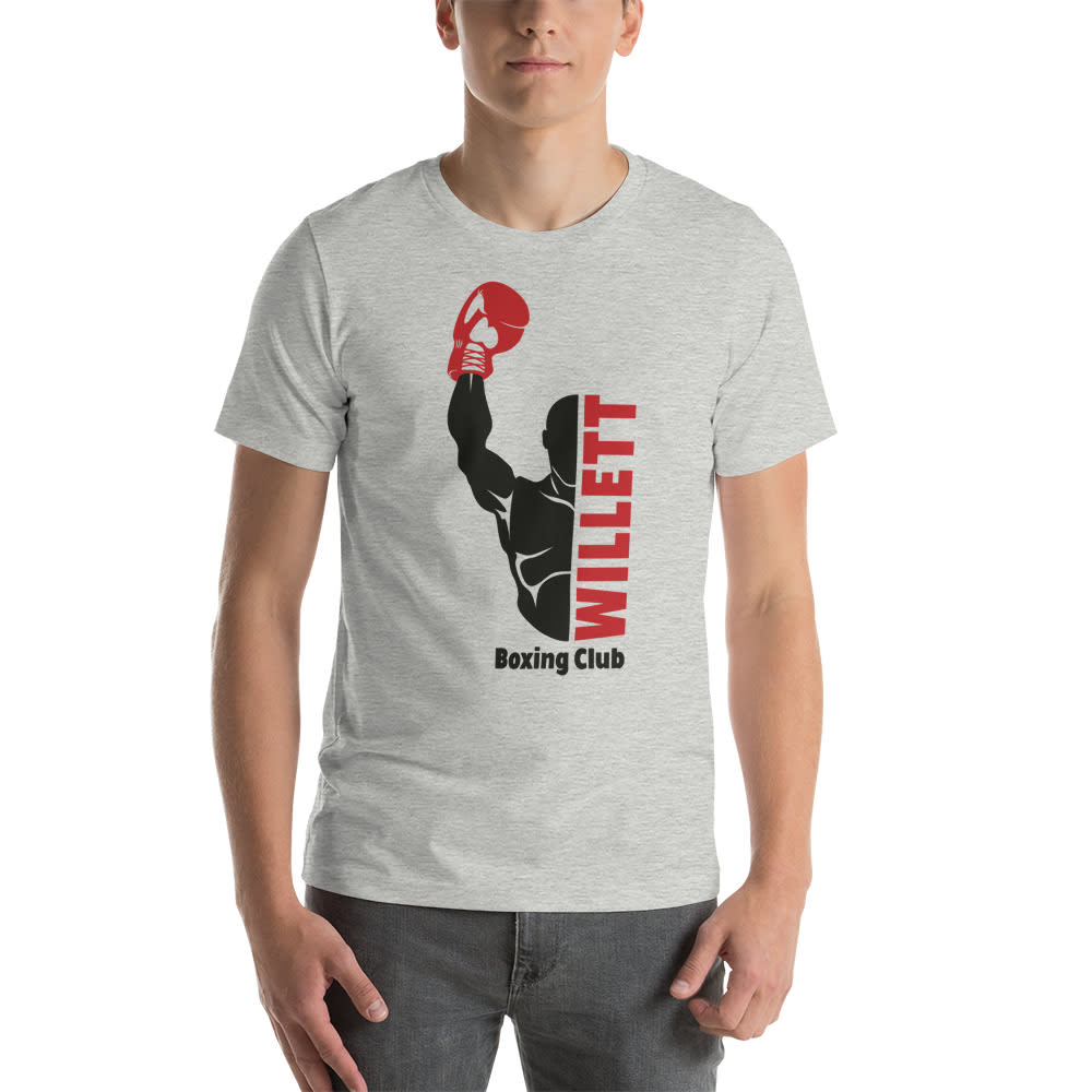 Willett Boxing Club Retro T-Shirt , Red and Black Logo