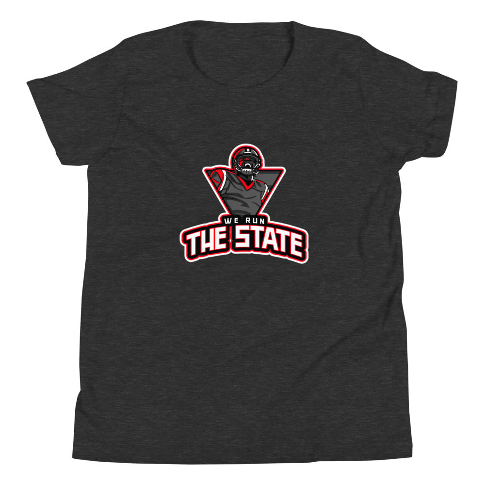 The We Run The State podcast 's T-Shirt