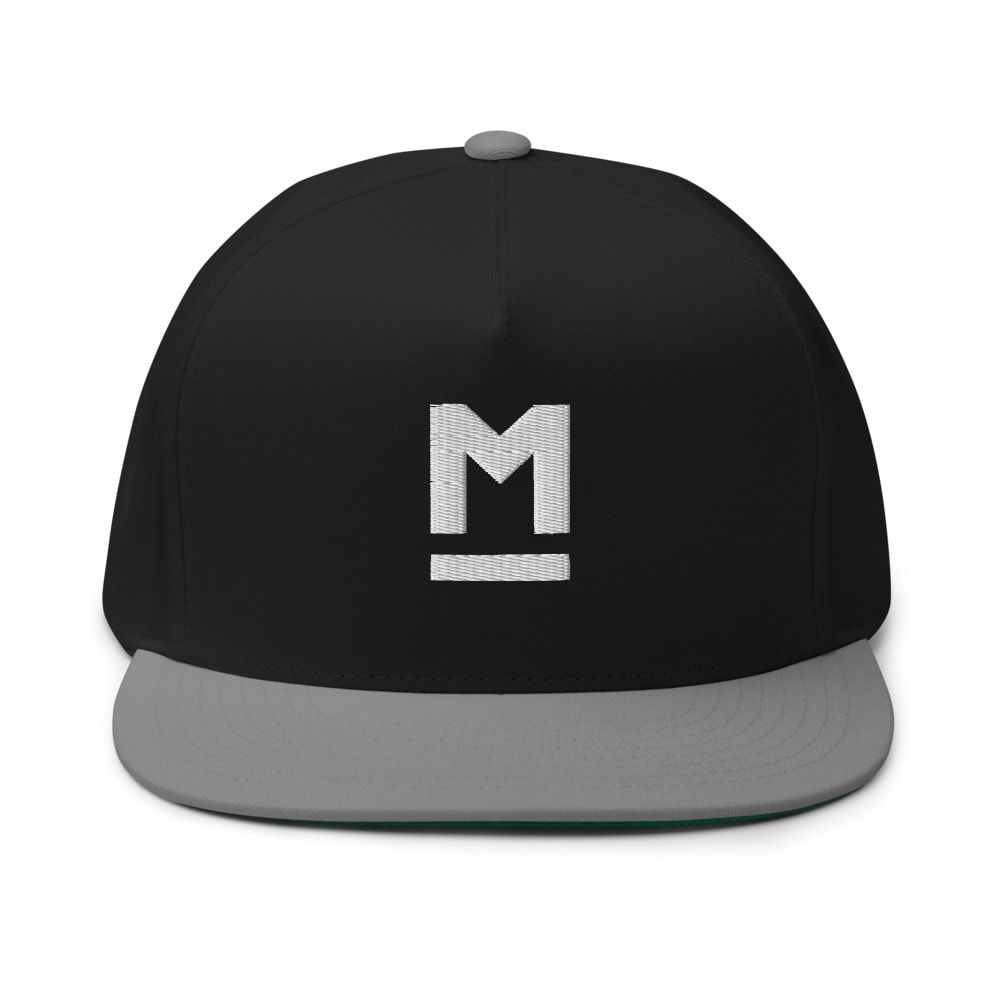 M Logo Hat, White Logo