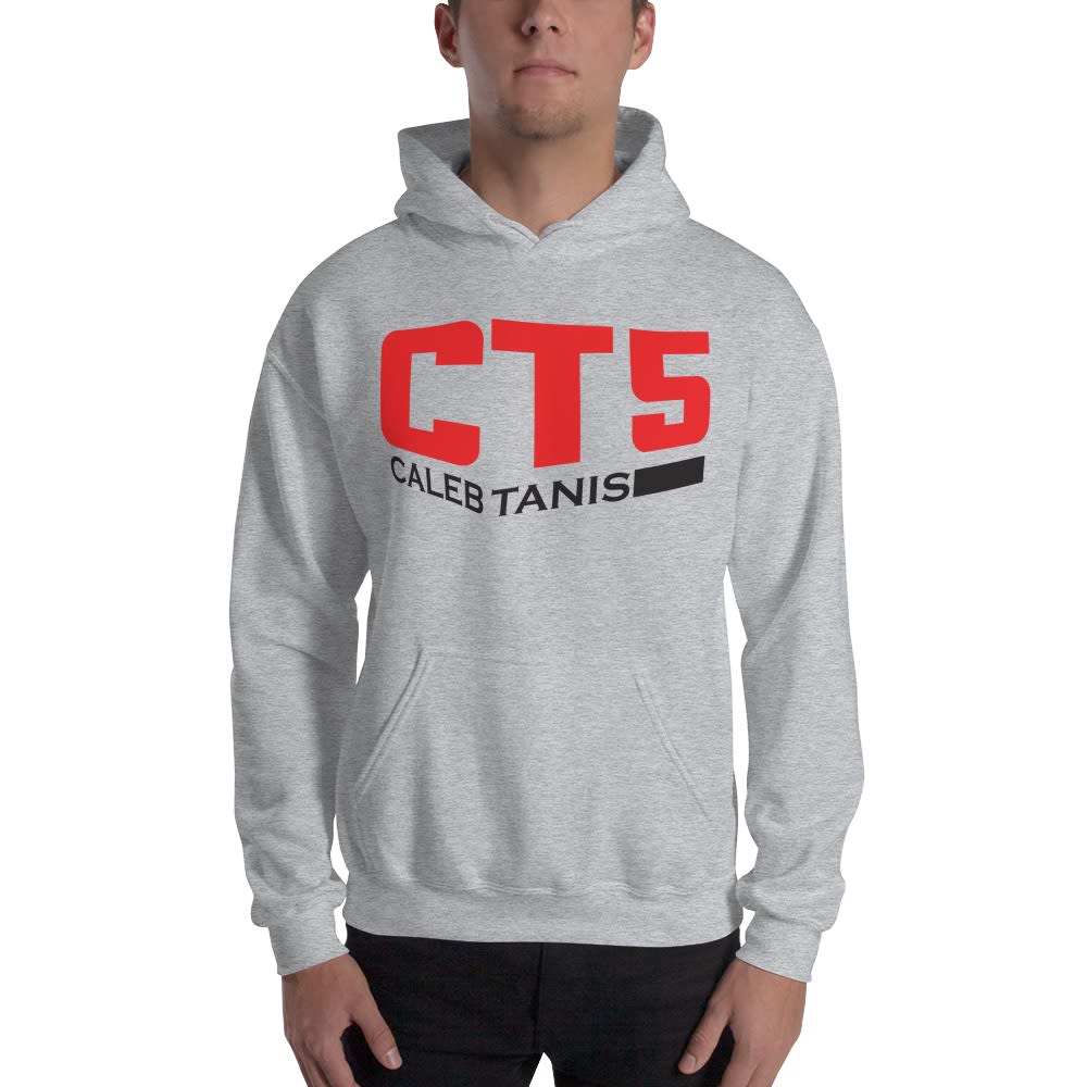 "CT5" by Caleb Tanis Hoodie, Red & Black Logo