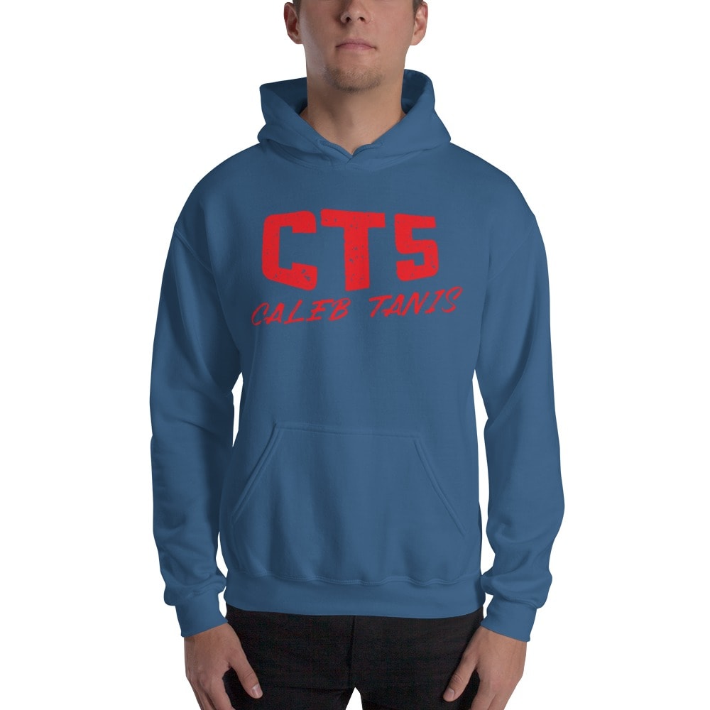 "CT5" by Caleb Tanis Hoodie, All Red Logo