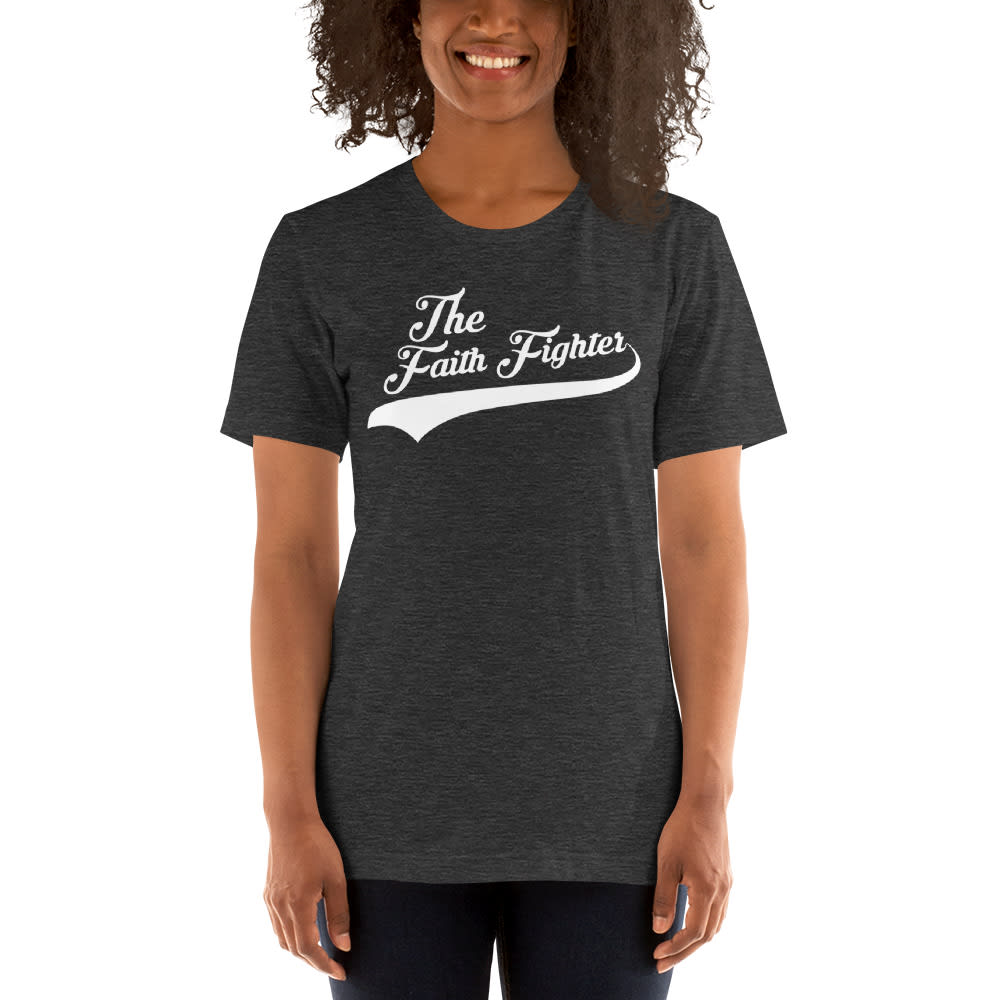  The Faith Fighter V#2 by Jason Ingwaldson Women's T- Shirt, White logo