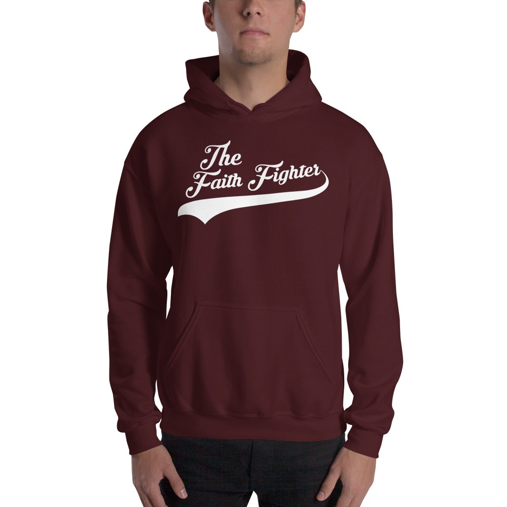 The Faith Fighter V#2 by Jason Ingwaldson Hoodie, White logo