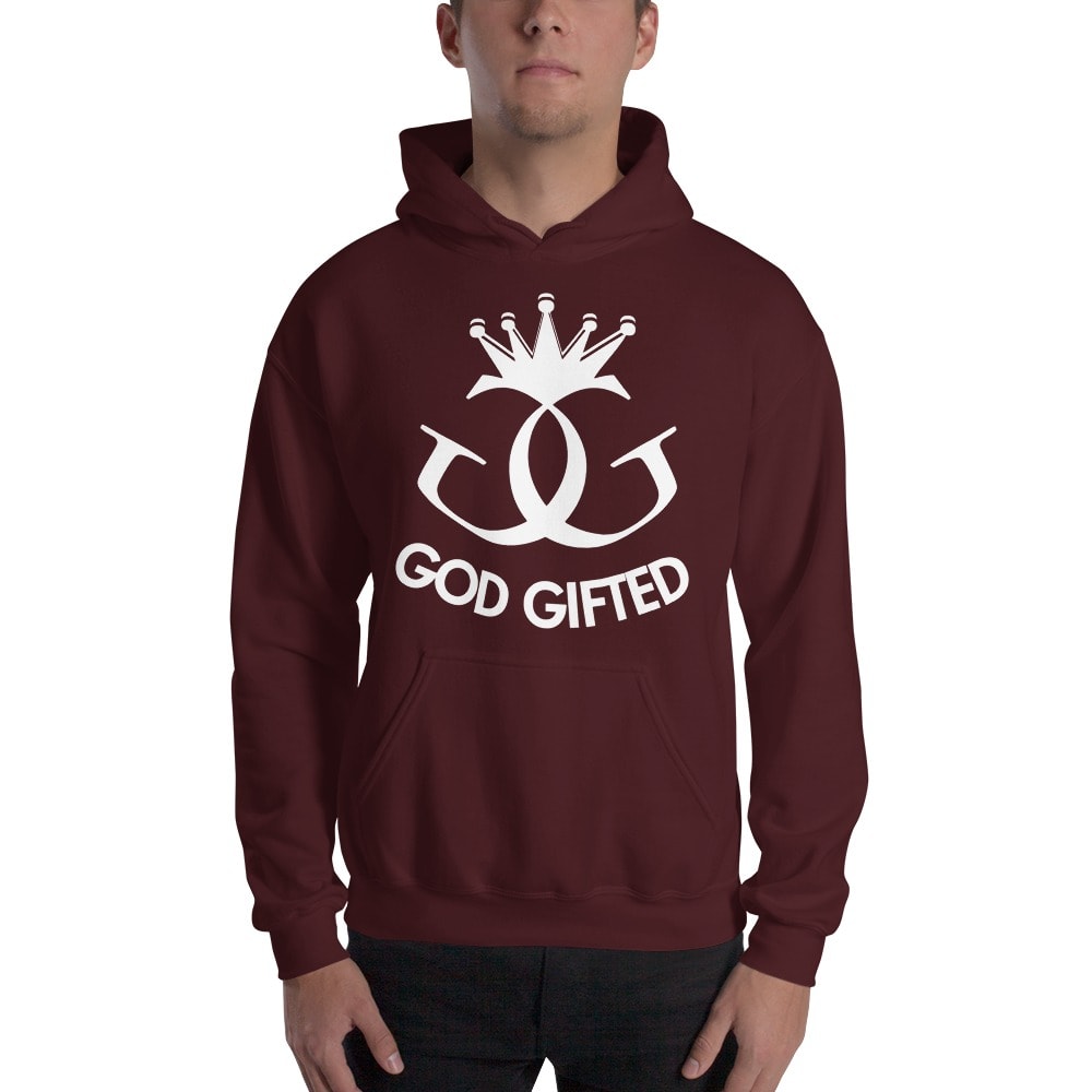 Classic God Gifted by Titus Williams, Hoodie, White Logo