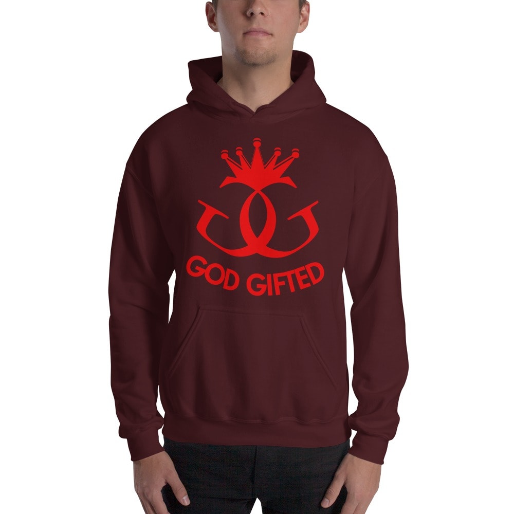 Classic God Gifted by Titus Williams, Hoodie, Red Logo