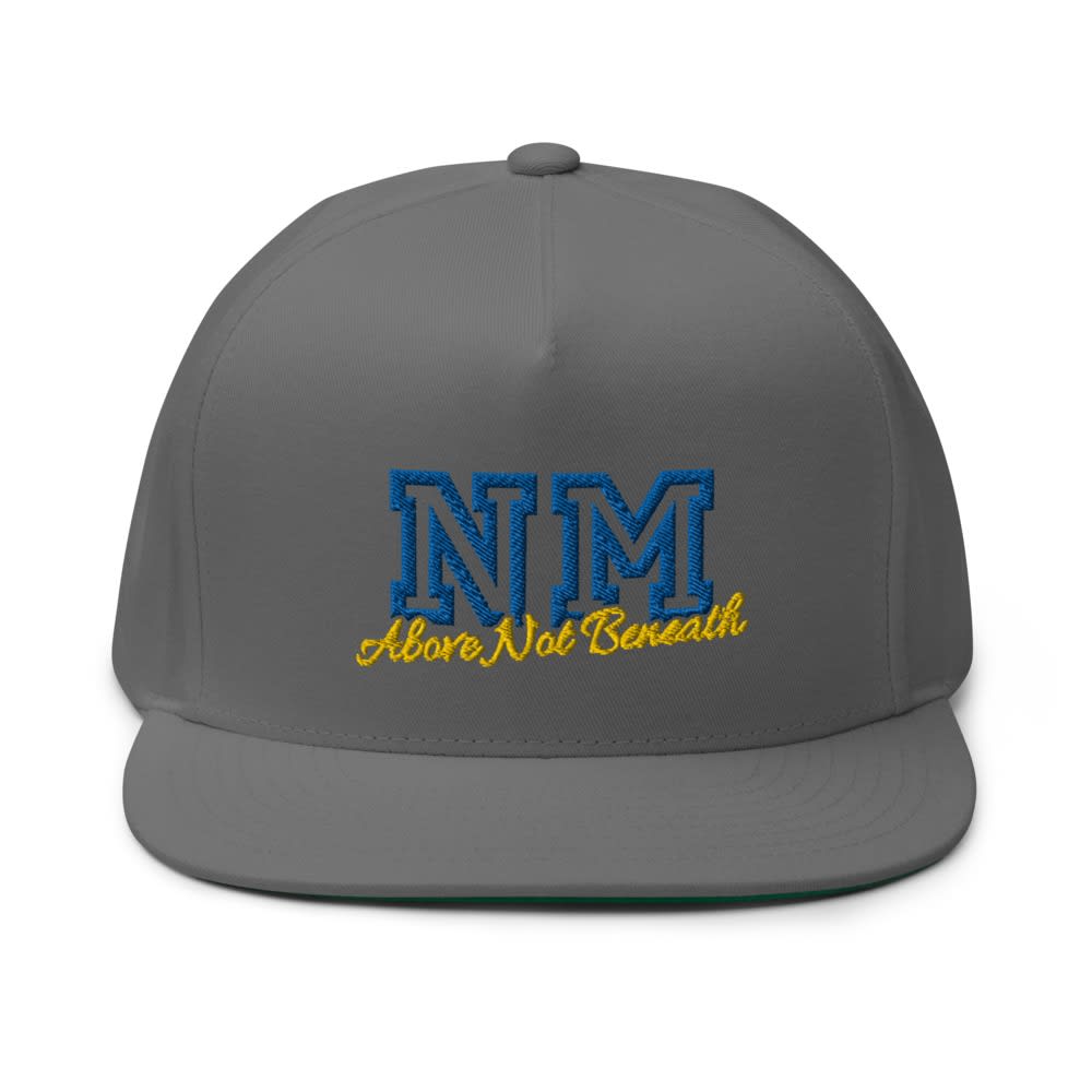 " Above Not Beneath" by Noah Mangum Hat, Blue & Yellow Logo