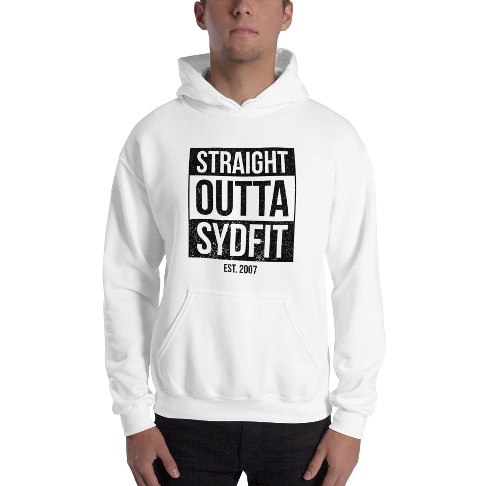 Straight Outta SydFIT, Hoodie, Black Logo