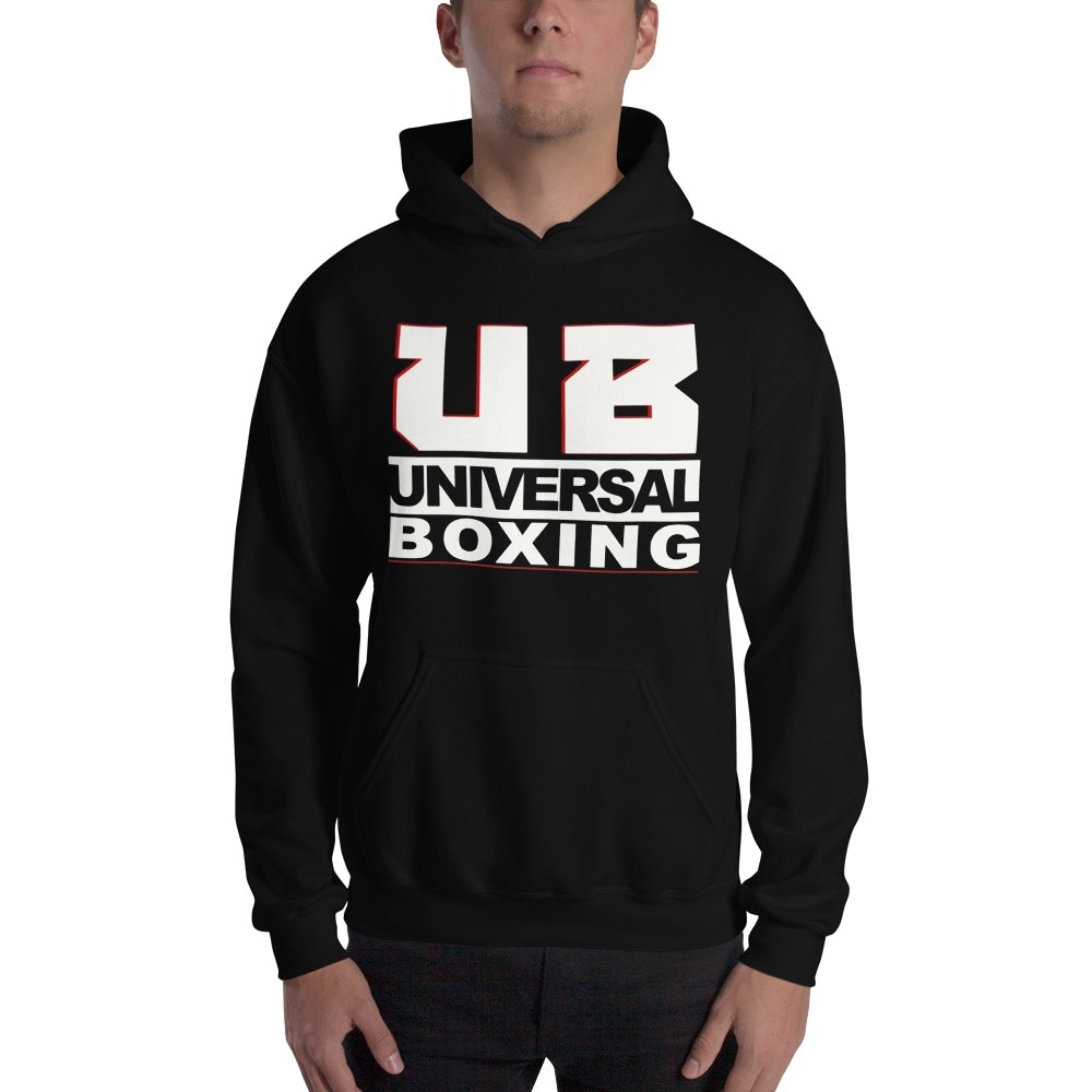 Universal Boxing Hoodie, White Logo