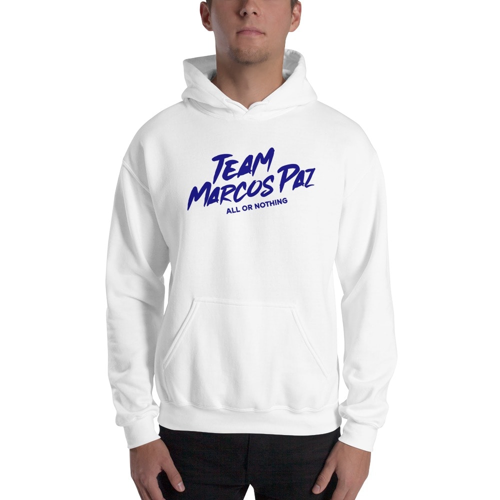 All or Nothing by Team Marcos Paz Hoodie, Blue Logo