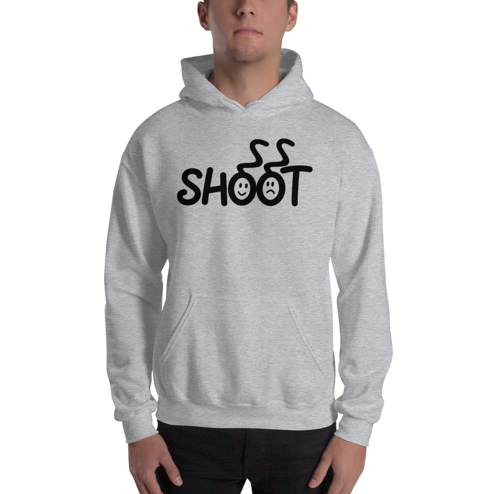 "Shoot" by Justin Tyme Hoodie, Black Logo