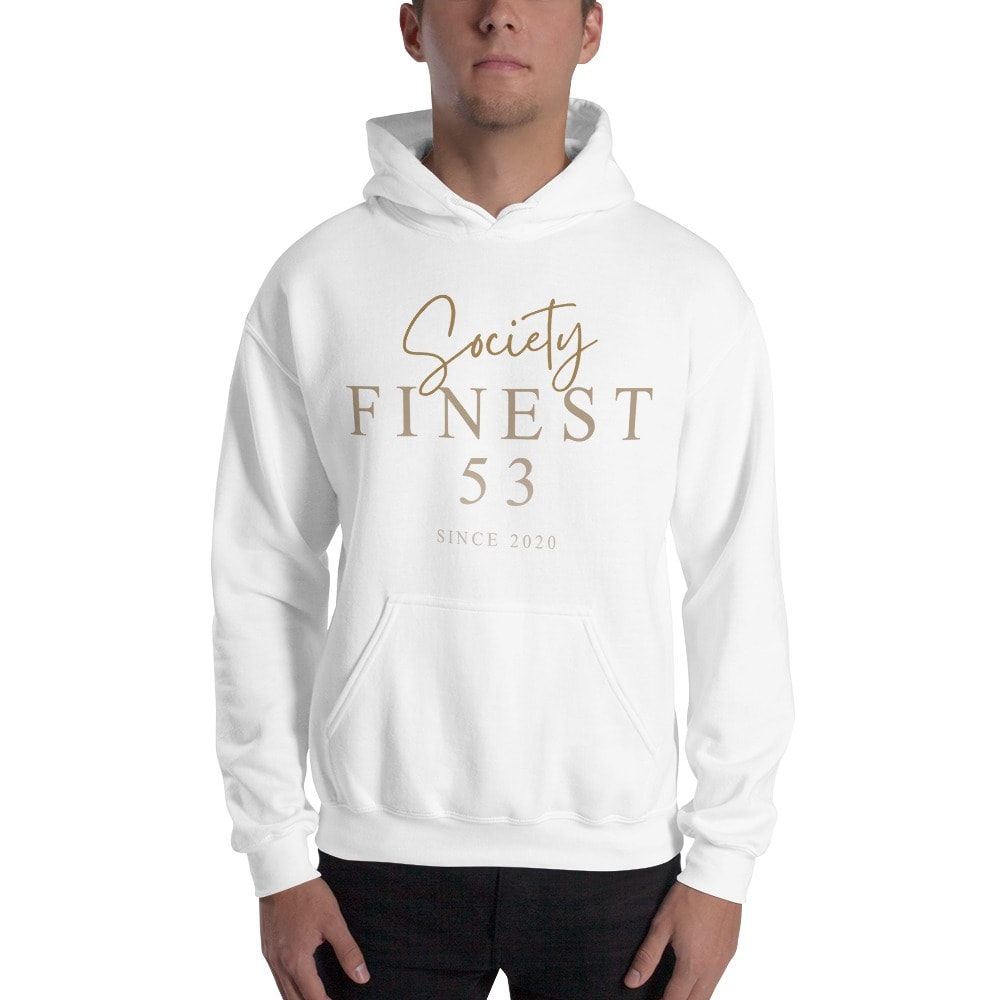 "Society Finest 53" by Moses Green Hoodie, Old Gold Logo