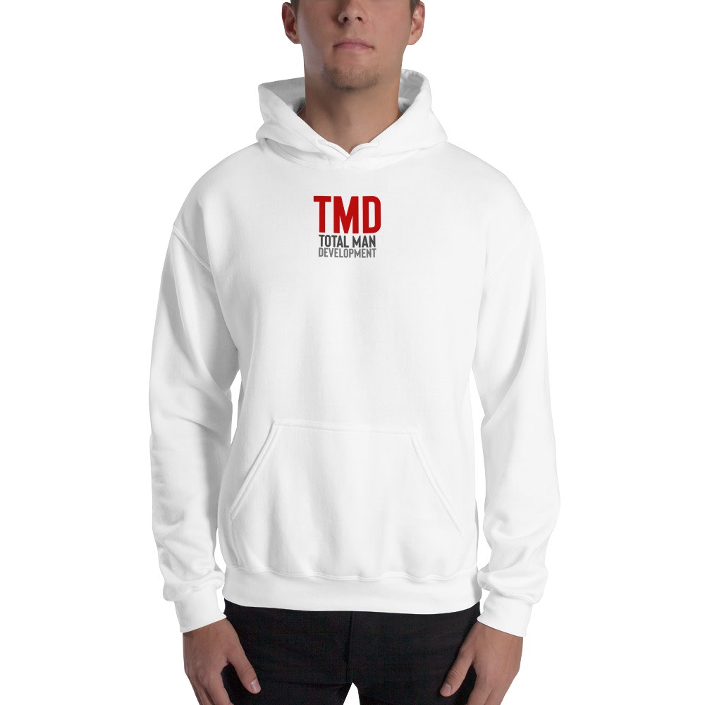 TMD by Ezra Millington Hoodie , Red Logo