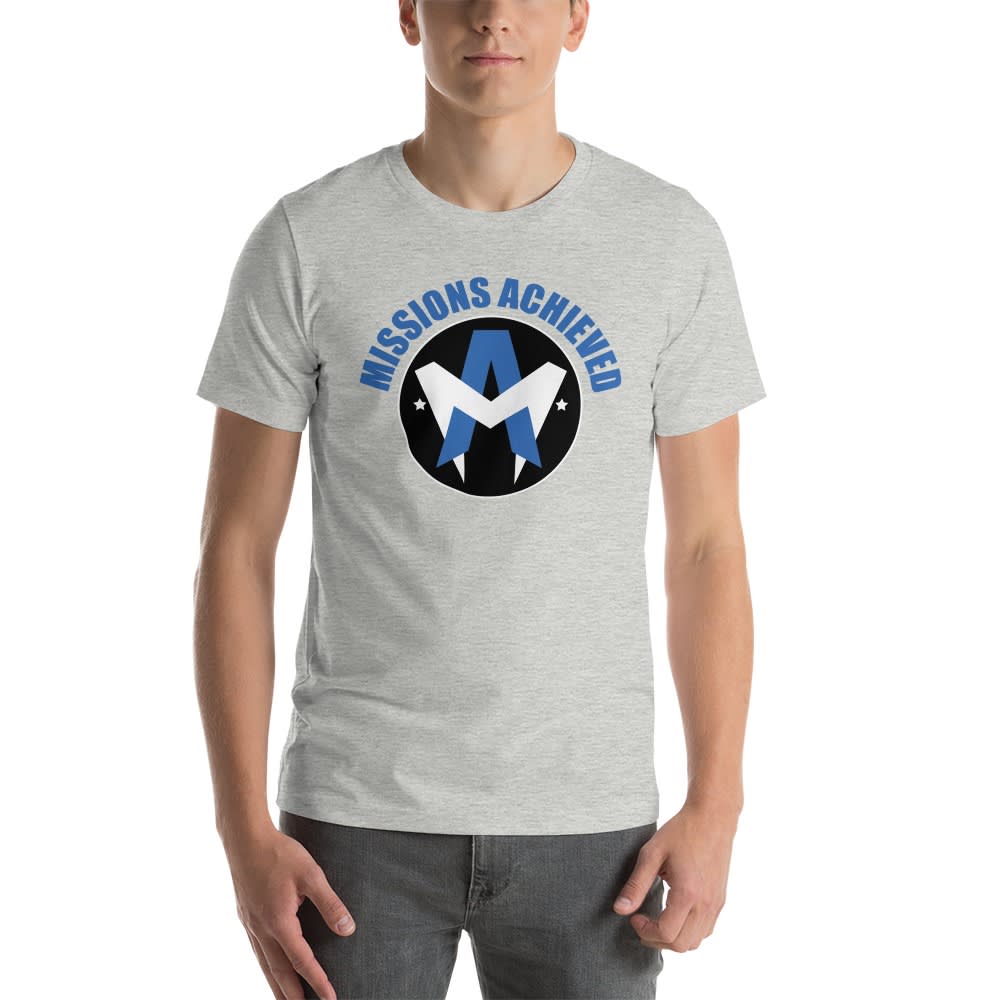 Missions Achieved by Mike Alvarado T-Shirt, Blue Logo