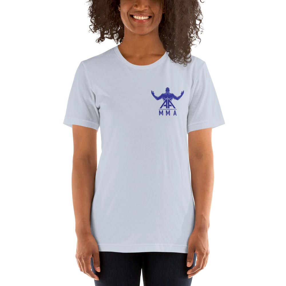 Angel Alvarez Signature Logo, Women's T-Shirt, Blue Logo Mini