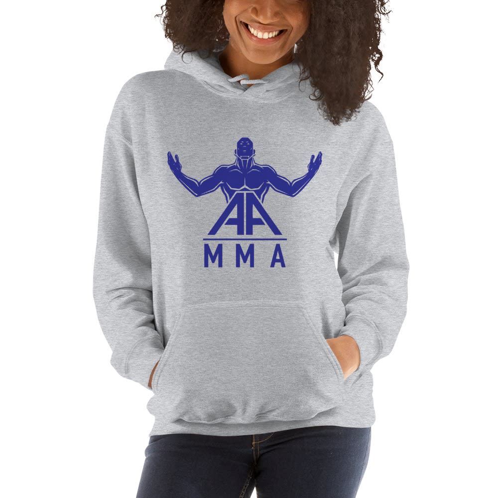 Angel Alvarez Signature Logo, Women's Hoodie, Blue Logo