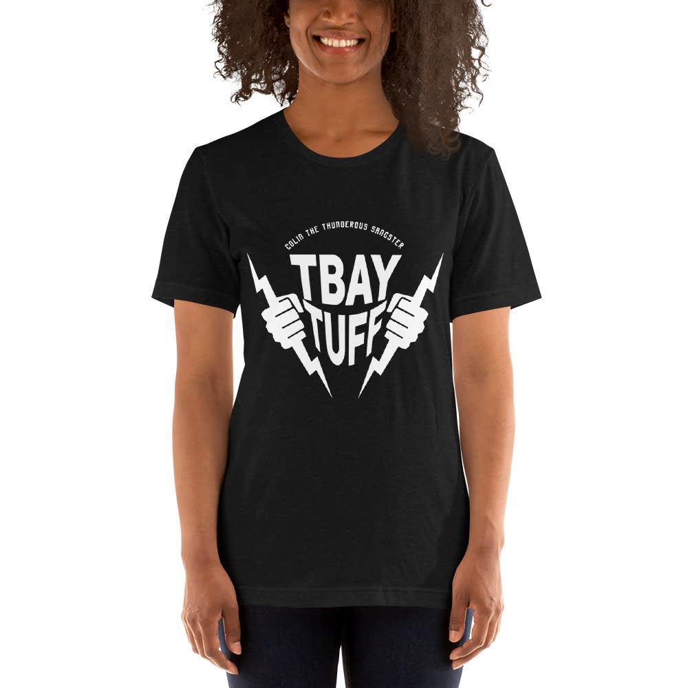 TBAY TUFF by Colin Sangster, Women's T-Shirt, White Logo
