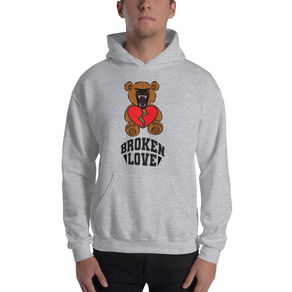 Broken Love by Malik Hamilton Hoodie, Black Logo