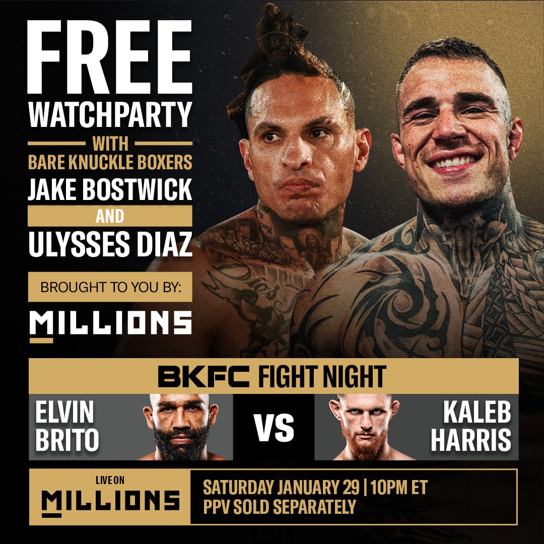 FREE WatchParty on BKFC Fight Night with Ulysses Diaz and Jake Bostwick
