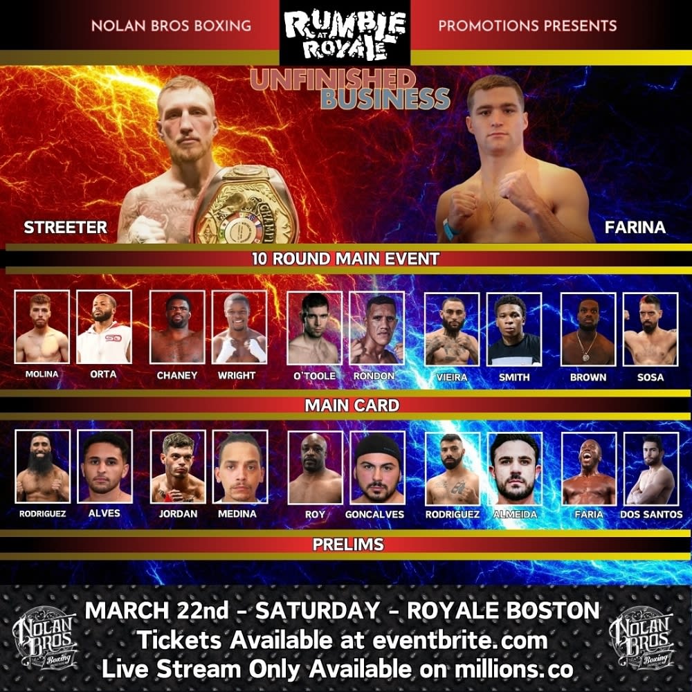 Weigh ins live! Nolan Bros Rumble at the Royale Unfinished Business