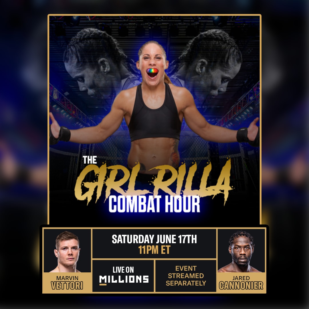Liz Carmouche. UFC WatchParty. Fight streamed separately. June 17th, 2023, Only on MILLIONS.co