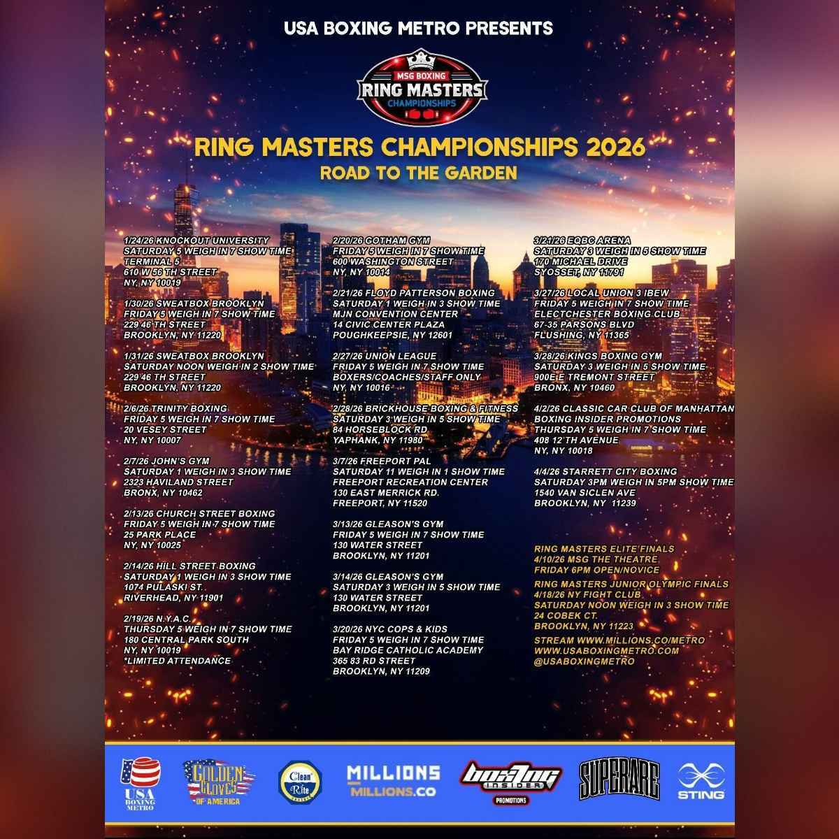 Ring Rivals Ring Masters Championship Live from Union League | MILLIONS