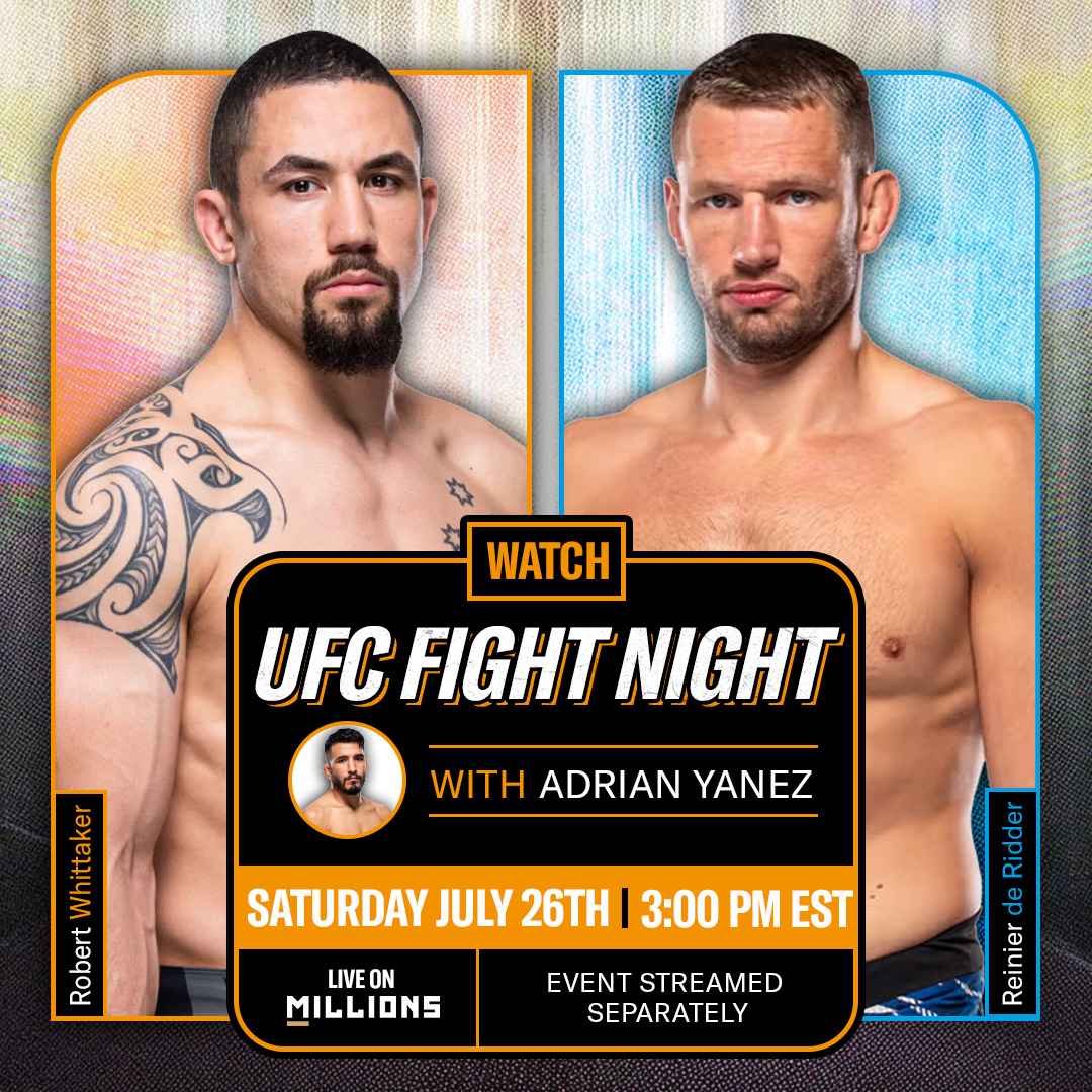 UFC Fight Night Whittaker vs de Ridder Watchparty