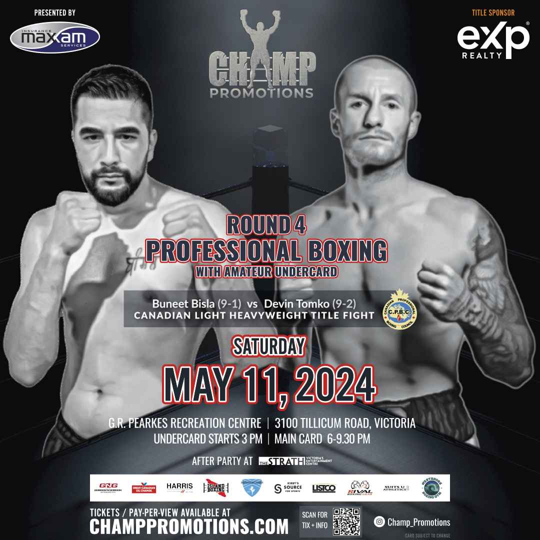 Champ Promotions Presents Round 4 Professional Boxing! 