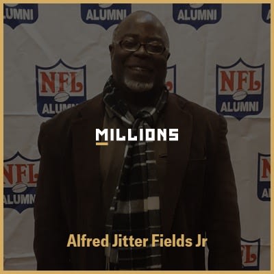 Join Football Athlete, Alfred Jitter Fields Jr, for a live streaming event on MILLIONS.co