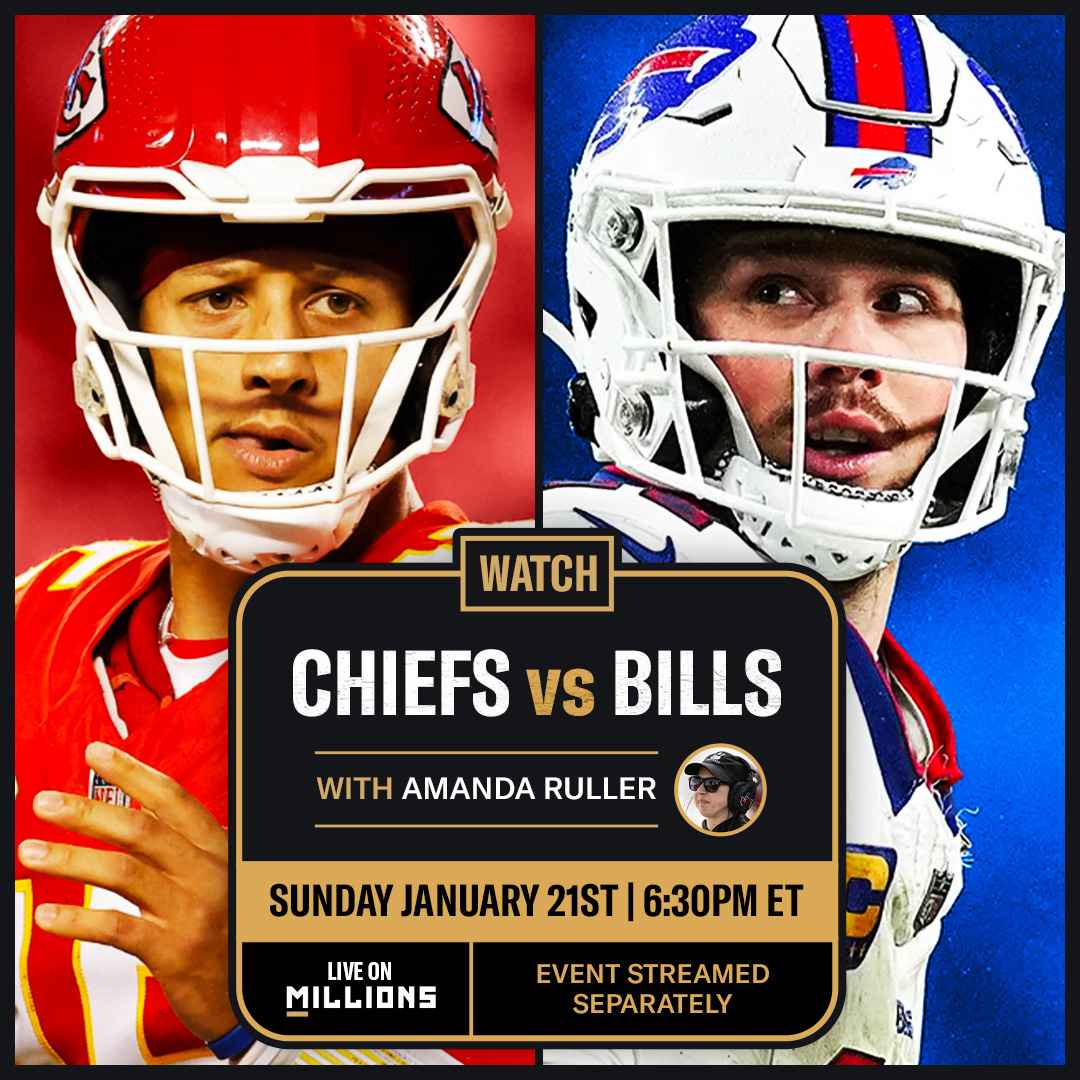 Amanda Ruller. NFL WatchParty. Game streamed separately. December 21st, 2024, Only on MILLIONS.co
