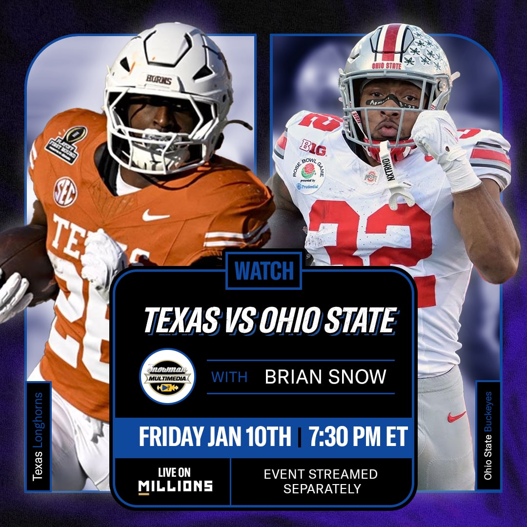 Brian Snow. LIVE NCAA Football Watchparty. January 10th, 2024
