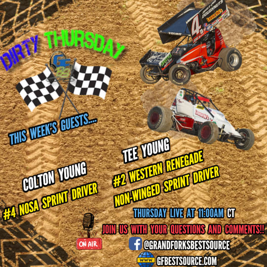 Dirty Thursday - with NOSA Sprint Car Driver #4, Colton Young & Non-Winged Spring Car Driver #2, Tee Young
