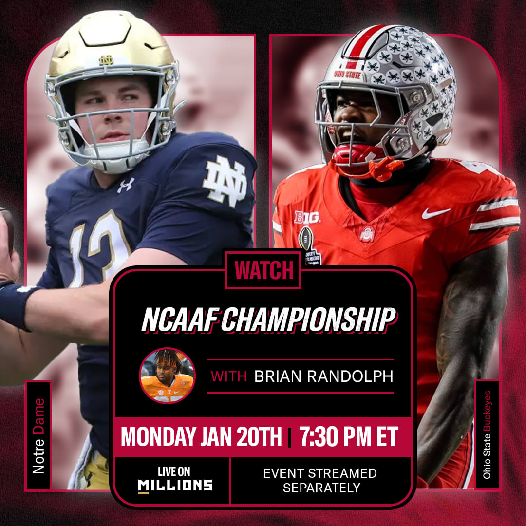 Brian Randolph. LIVE NCCAF Championship Watchparty. January 20th, 2024