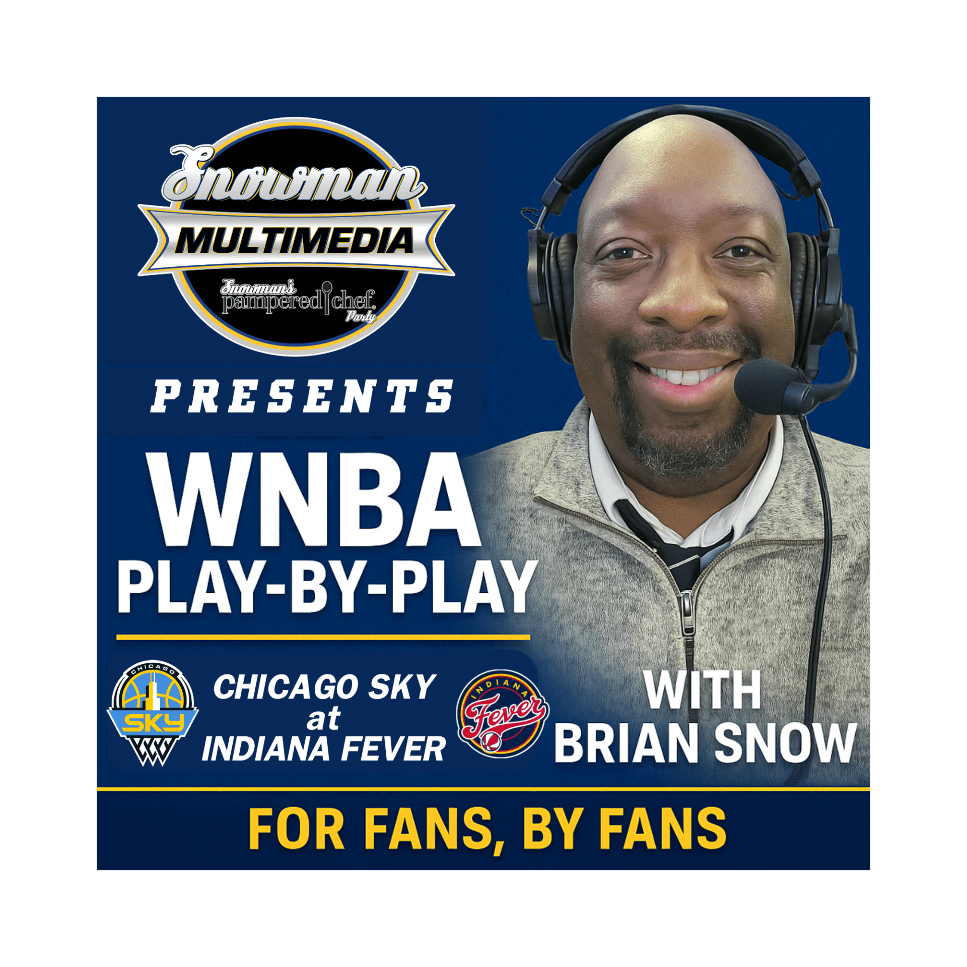 Chicago Sky vs Indiana Fever | WNBA Kickoff Weekend | Caitlin Clark vs Angel Reese | Snowman Multimedia