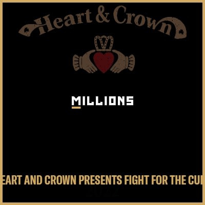 Join Boxing Gym, Heart and Crown Presents Fight for the Cure, for a live streaming event on MILLIONS.co