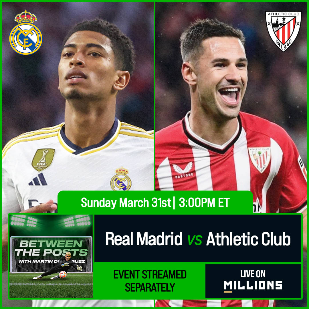 Martin Dominguez. PREMIER WatchParty. Game streamed separately. March 31st, 2024, Only on MILLIONS.co