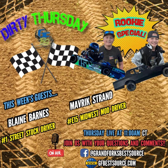 Dirty Thursday - Rookie Spotlight with Street Stock #1, Blaine Barnes & Midwest Mod #E15, Mavrik Strand