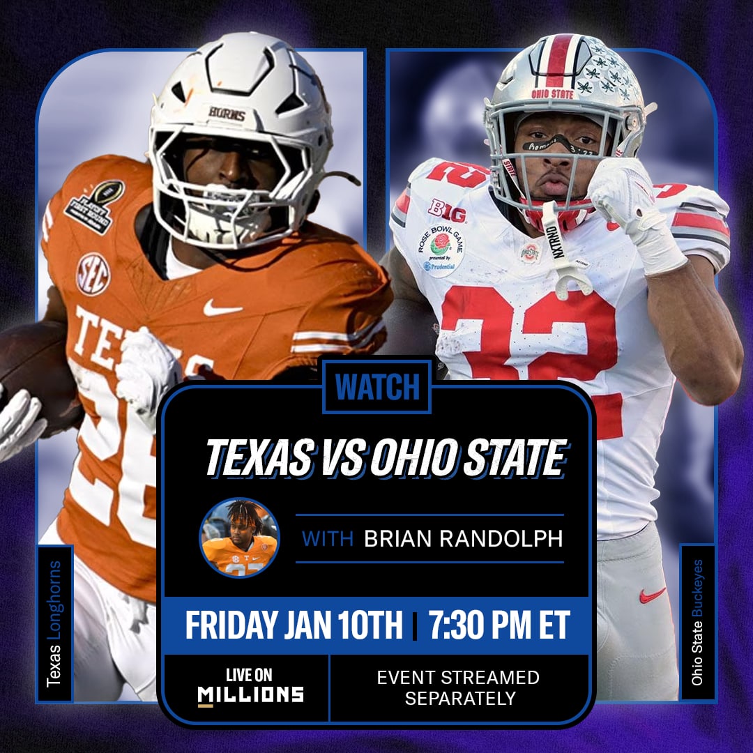 Brian Randolph. LIVE NCAA Football Watchparty. January 10th, 2024
