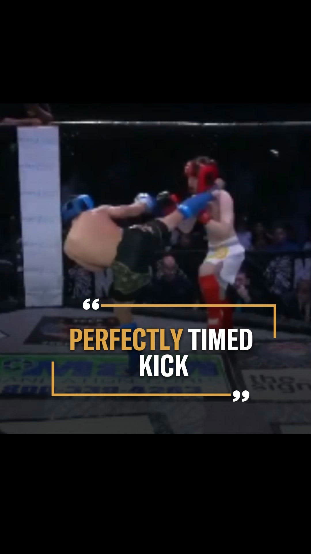 Extreme Cage Fight Highlights: Perfectly Timed Kick!