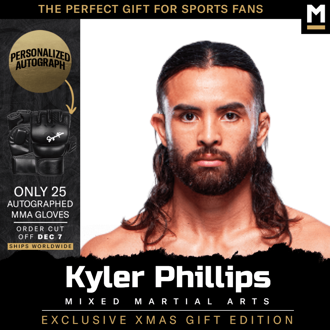 Kyler Phillips Autographed MMA Gloves