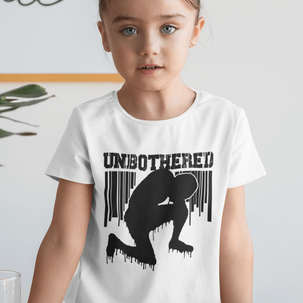  Unbothered Joshua Washington Youth T-Shirt, Black Logo