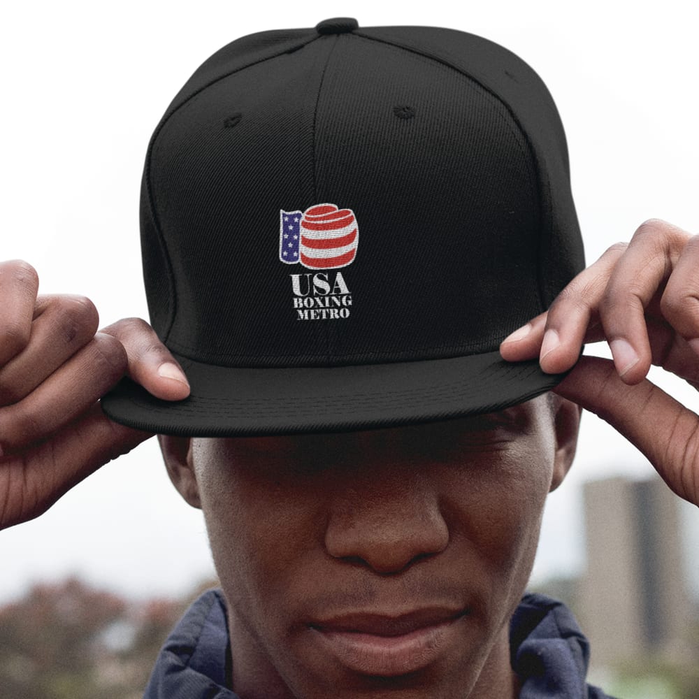 USA Boxing Metro, Hat, White Logo