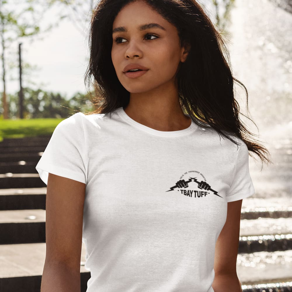 TBAY TUFF by Colin Sangster, Women's T-Shirt, Black Mini Logo