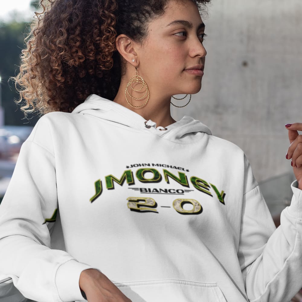 JMoney Bianco 2-0 Women's Hoodie, Black Logo