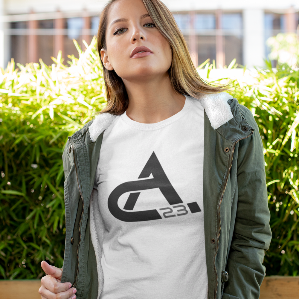 AC23 Ashley Clark Women's T-Shirt, Black Logo