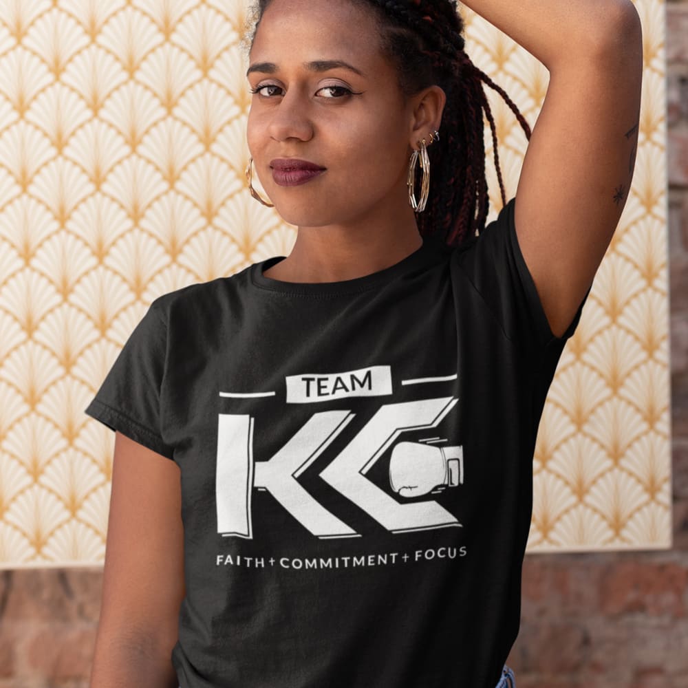 Team KC by Kaitlyn Clark Women's T-Shirt , White Logo