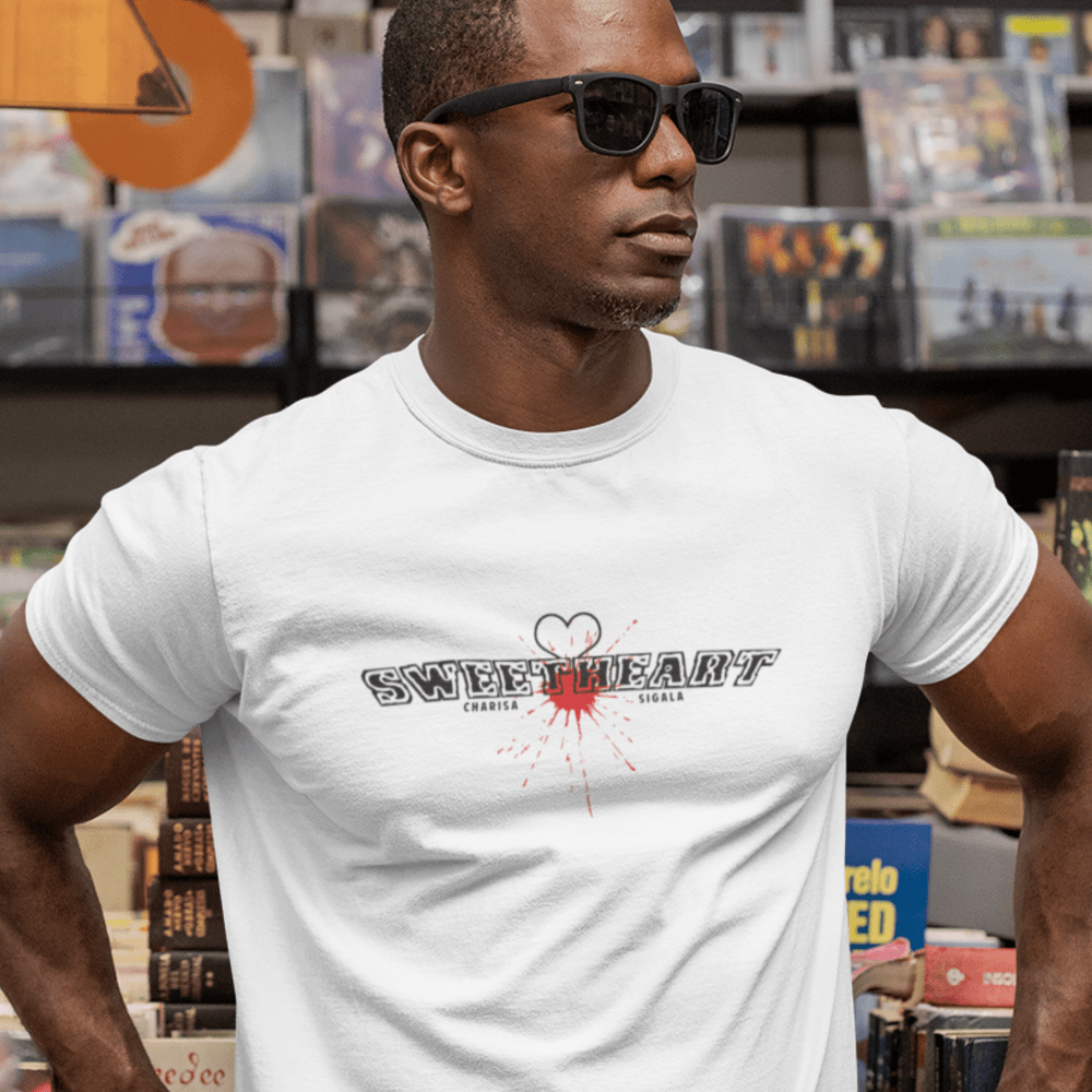  Sweetheart II Charisa Sigala Men's T-Shirt, Black Logo