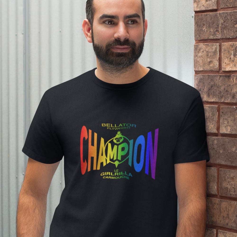  BELLATOR Champion (Rainbow) by Liz “Girlrilla” Carmouche Men's Tee